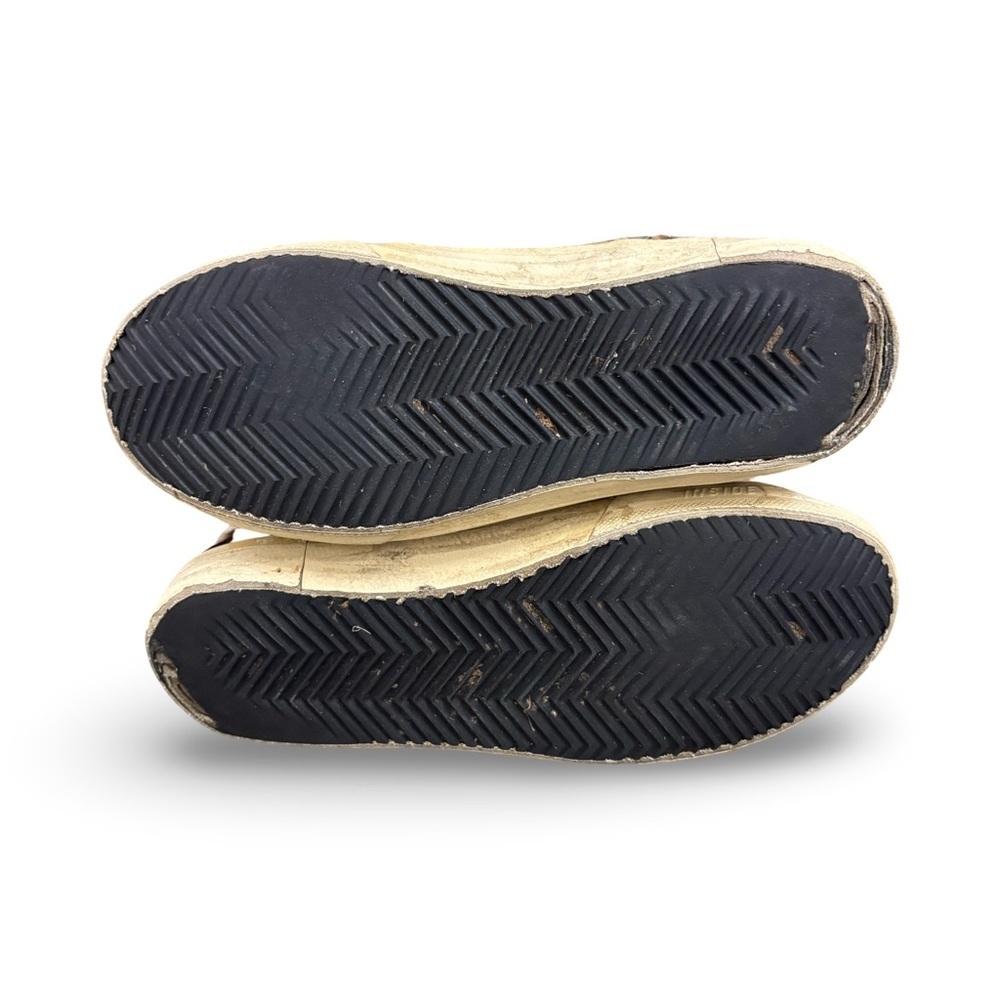 GOLDEN GOOSE Slide Star Leopard Print Sneakers in Ponyhair/Bluette Sz 36 - Picture 7 of 11